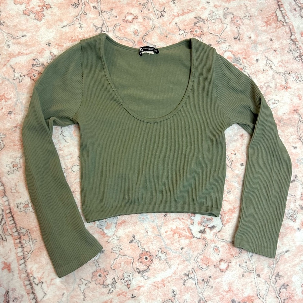 Zara green top